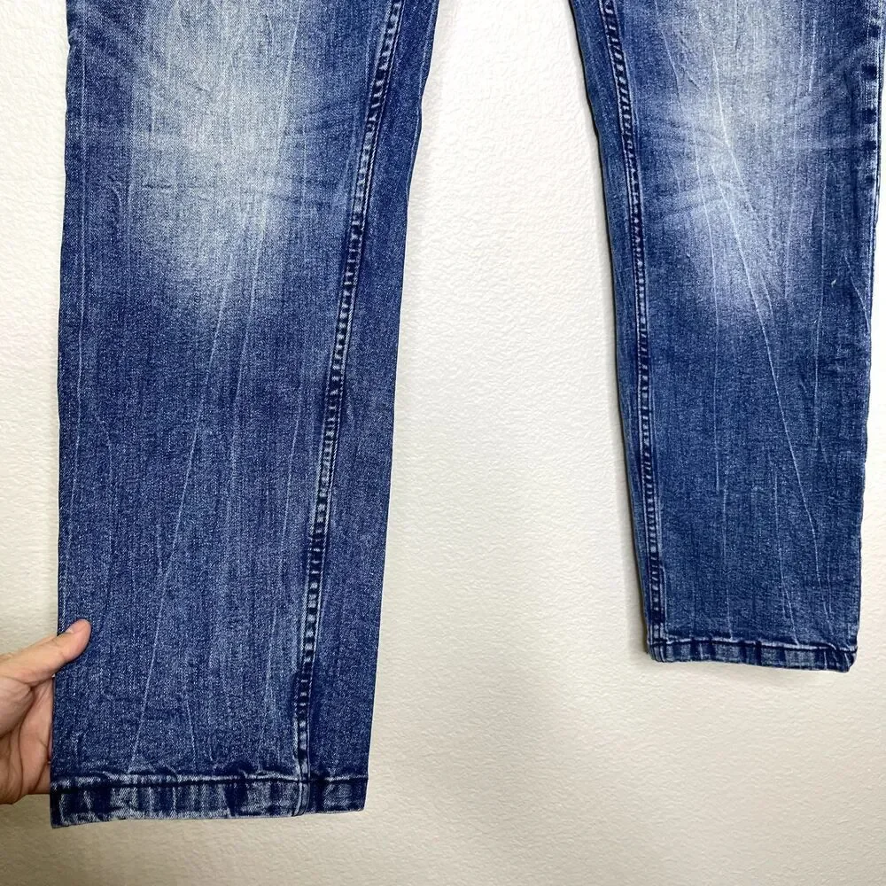 Raw X Skinny Jeans Mens 38x32 Actual 38x30 Medium Wash Stretch Denim Pockets